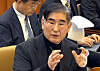 Former Defense Minister Kim Yong-hyun speaks during the fourth impeachment hearing against former President Yoon Suk Yeol at the Constitutional Court in Jongno District, central Seoul, on Jan. 23. [JOINT PRESS CORPS]