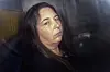 Erin Patterson arrives in the back of a prison transport vehicle at Latrobe Valley Magistrate's Court in Morwell, Australia, in this photo taken on May 12. [AFP/YONHAP]