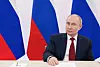 Russian President Vladimir Putin holds a meeting of the board of trustees of the 'Talent and Success' foundation at the Sirius Federal Territory, in the Krasnodar Region, Russia, on May 19. [EPA/YONHAP]