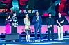 The cast of the third season of “Squid Game” (2021-) during a fan event for the release of the third season of “Squid Game” at Seoul Plaza in central Seoul on June 28. [DANIELA GONZALEZ PEREZ]