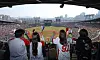 Fans watch a game between the LG Twins and Lotte Giants at Jamsil Baseball Stadium in southern Seoul on March 22. [YONHAP]