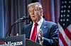 U.S. President-elect Donald Trump speaks during a meeting with House Republicans in Washington on Nov. 13. [AP/YONHAP]