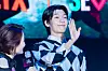 Actor Wi Ha-jun during a fan event for the release of the third season of “Squid Game” (2021-) at Seoul Plaza in central Seoul on June 28. [DANIELA GONZALEZ PEREZ]