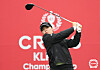 Lee Da-yeon hits a shot during the CreaS F&C KLPGA Championship at the Lakewood Country Club in Yangju, Gyeonggi on April 29, 2023. [YONHAP]