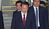 Former President Yoon Suk Yeol exits the Seoul High Prosecutors’ Office building in Seocho District, southern Seoul, on June 29. [JOINT PRESS CORPS]