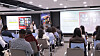 Bebridge, a startup participating in the Global Intern for Startups program, talks to international students during the company briefing session on April 25. [BANKS FOUNDATION FOR YOUNG ENTREPRENEURS]