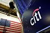 The logo for Citibank is seen on the trading floor at the New York Stock Exchange (NYSE) in Manhattan, New York City [REUTERS/YONHAP]