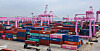 Containers stack up at the Incheon New Port on May 28. [YONHAP]