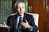 U.S. Ambassador to Korea Philip Goldberg speaks during an interview with the JoongAng Ilbo, an affiliate of the Korea JoongAng Daily, at his official residence, the Habib House, in central Seoul on Tuesday. [JEON MIN-GYU]