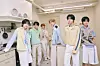 Boy band NCT Wish poses for photos prior to an interview with the local press on April 10 in central Seoul. [SM ENTERTAINMENT]