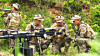 North Korean special operations troops conduct drone-based tactical training during a combined tactical exercise on May 13, 2025, according to North Korea's Korean Central Television the next day. [YONHAP]