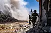 This photo released by Israel Defense Forces on May 19 shows Israeli troops during an operation in the Gaza Strip. Israeli Prime Minister Benjamin Netanyahu said on May 19 that Israel will take control of Palestine's entire Gaza Strip, while speaking on recently intensified Israeli military operations. [XINHUA/YONHAP]