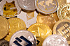 A representation of cryptocurrencies is seen in this illustration taken on Jan. 24, 2022. [REUTERS/YONHAP]