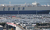 Export vehicles are parked at Pyeongtaek Port in Pyeongtaek, Gyeonggi, on Dec. 4. [NEWS1]
