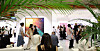 Visitors browse gallery booths during Frieze Seoul's VIP preview at Coex, southern Seoul, on Wednesday. [NEWS1]