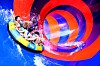 Visitors to Ocean World in Hongcheon, Gangwon, enjoy the water park's 180-meter water slide [JOONGANG ILBO]
