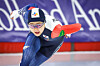 Kim Min-Sun competes in the women's 1000 meters during the ISU Speedskating World Cup at Calgary Olympic Oval on Nov 21, Calgary, Alberta, Canada. [REUTERS/YONHAP]