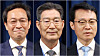 From left, Woo Sang-ho, newly appointed senior secretary for political affairs, Oh Kwang-soo, newly appointed senior secretary for civil affairs and Lee Kyu-youn, newly appointed senior secretary for public communications [JOINT PRESS CORPS]