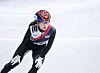 Korea’s Choi Min-jeong checks the results after finishing first in her heat to advance to the quarterfinals of the women’s 1,000-meter at the Milan Ice Skating Arena during the Milan-Cortina 2026 Winter Olympics in Milan on Feb. 14. [YONHAP]
