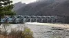 Water is being released in an emergency discharge at Andong Dam in North Gyeongsang on March 26. [NEWS1]