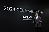 Kia CEO Song Ho-sung talks at an Investor Day on Friday. [KIA]