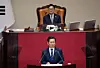 Democratic Party leader Jung Chung-rae delivers a policy speech at the National Assembly in Yeouido, western Seoul, on Sept. 9. [YONHAP]