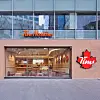 Tim Hortons' sixth Korean store by Gwanghwamun subway station in Jongno District, which opened on April 16 [TIM HORTONS]