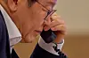 President Lee Jae Myung speaks to Swedish Prime Minister Ulf Kristersson on the phone at the presidential office in Yongsan, central Seoul, on July 24. [NEWS1]
