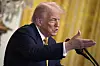 U.S. President Donald Trump participates in a reception with Republican lawmakers in the East Room at the White House in Washington on July 22. [EPA/YONHAP]