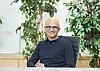 Microsoft CEO Satya Nadella poses for the camera during an exclusive interview with the JoongAng Ilbo, an affiliate of the Korea JoongAng Daily. [MICROSOFT KOREA]