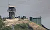 A South Korean loudspeaker for broadcasts toward the North is seen at a guard post in a border area of Paju, Gyeonggi, on June 12. [NEWS1]