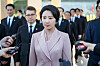 Actor Kim Hee-ae plays Deputy Prime Minister for Economic Affairs Jeong Su-jin in the Netflix drama ″The Whirdwind.″ [NETFLIX]