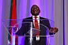 South African President Cyril Ramaphosa reacts as he attends a press conference, after his White House meeting with U.S. President Donald Trump, in Washington on May 21. [REUTERS/YONHAP]