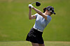 Ryu So-yeon plays her shot from the ninth tee during the first round of The Chevron Championship on April 18 at The Club at Carlton Woods in The Woodlands, Texas. [AP/YONHAP]
