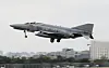 An Air Force F-4E Phantom fighter jet takes off from the Korean Air Force's 10th Fighter Squadron in Suwon, Gyeonggi, on March 20, 2024. [NEWS1]