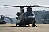 An Air Force CH-47 helicopter from the Korean Air Force's 6th Squadron prepares for takeoff at an air base on March 27. [NEWS1]