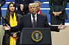 President Donald Trump speaks at an indoor Presidential Inauguration parade event in Washington, D.C. on Jan. 20. [AP]