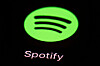 This March 20, 2018, file photo shows the Spotify app on an iPad in Baltimore. [AP/YONHAP]