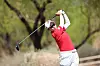 Kim Hyo-joo hits a shot during the final round of the Ford Championship in Phoenix, Arizona on March 30. [AFP/YONHAP]