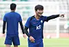 Kim Jin-su trains with the Korean national team at Goyang Stadium in Goyang, Gyeonggi, on June 10. [YONHAP]