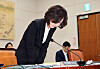 Lee Jin-sook, nominee for education minister, bows her head in apology at a confirmation hearing before the National Assembly in western Seoul on July 16. [YONHAP]