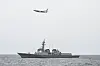 The ROKS Yulgok Yi I and a U.S. Navy P-8 maritime patrol aircraft conduct a combined Maritime Counter-Special Operations Force (MCSOF) exercise in the East Sea on May 11. [YONHAP]