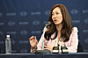 Sue Mi Terry speaks at a conference at the Jeju Peace Forum held at the Jeju Convention Center on May 29. [YONHAP]