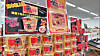 Shin Ramyun Toomba instant noodle products are shelved at a store in Japan. [NONGSHIM]