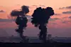 Smoke rises following an explosion in Gaza, as seen from the Israeli side of the Israel-Gaza border on July 9. [REUTERS/YONHAP]