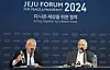 Robert Gallucci, former U.S. Assistant Secretary of State, gives an interview at the Jeju Forum held at the Jeju International Convention Center in Seogwipo, in the afternoon on May 30, 2024. [YONHAP]
