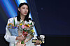 Kim Yeon-koung speaks at the V League awards ceremony at Swiss Grand Hotel in western Seoul on April 14. [YONHAP]