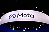 A logo of US company's Meta is displayed during the Vivatech technology startups and innovation fair, at the Porte de Versailles exhibition center in Paris, on May 22, 2024. [AFP/YONHAP]