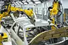 Robots make the Ioniq 5 SUV at the Hyundai Motor Group Metaplant America, which opened in Bryan County, Georgia, on March 26. [HYUNDAI MOTOR]