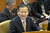 Former Minister of the Interior and Safety Lee Sang-min answers questions as a witness during the seventh hearing of the Constitutional Court’s impeachment trial of then-President Yoon Suk Yeol in Jongno District, central Seoul, on Feb. 11. [NEWS1]